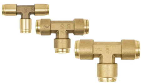 Union Tee Push Lock Air Brake Fitting