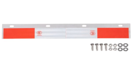 Aluminum Mud Flap Hanger Plate with Reflective Tape for Semi Trucks & Trailers