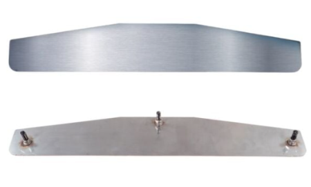 24 inch Chrome Finish Bottom Mud Flap Plate