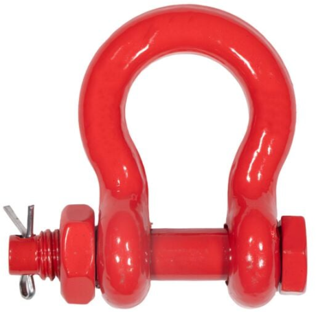 Bolt Type Shackle Anchor with Screw Pin Red