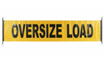 Reflective Oversize Load Banner with Bungees & Grommets 18 x 84 in