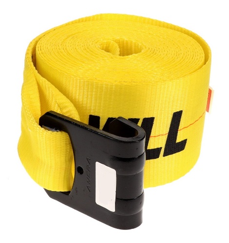 4 in x 50 ft Winch Strap With Flat Hook