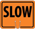Safety Cone Slow Sign