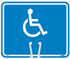 Safety Cone Handicapped Sign