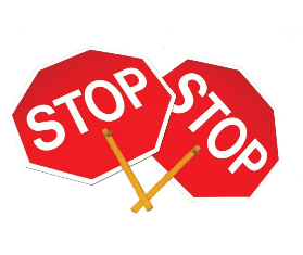 Safe T Paddle Stop Stop Sign