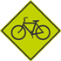 Bike Crossing Sign - Diamond Grade