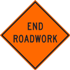 End Roadwork Sign
