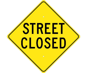 Street Closed Sign