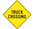 Truck Crossing Sign