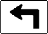 High Intensity Reflective Aluminum Advance Left Turn Arrow Sign