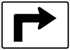 Advance Turn Right Arrow Sign