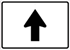 High Intensity Reflective Auxiliary Arrow Straight Sign