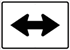 High Intensity Reflective Auxiliary Double Arrow Sign