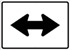 Reflective Aluminum Auxiliary Double Arrow Sign