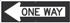 Reflective Aluminum One Way Arrow Left Sign