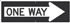 Reflective Aluminum One Way Arrow Right Sign