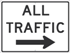 All Traffic Arrow Right Sign - Reflective Aluminum
