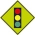 Intersection Warning with Graphic Sign - High Intensity Reflective
