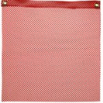 Warning Flag, Mesh with Grommets, Orange