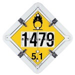 Flip Placard for Tankers, Flammable, Combustible, Poison, Corrosive