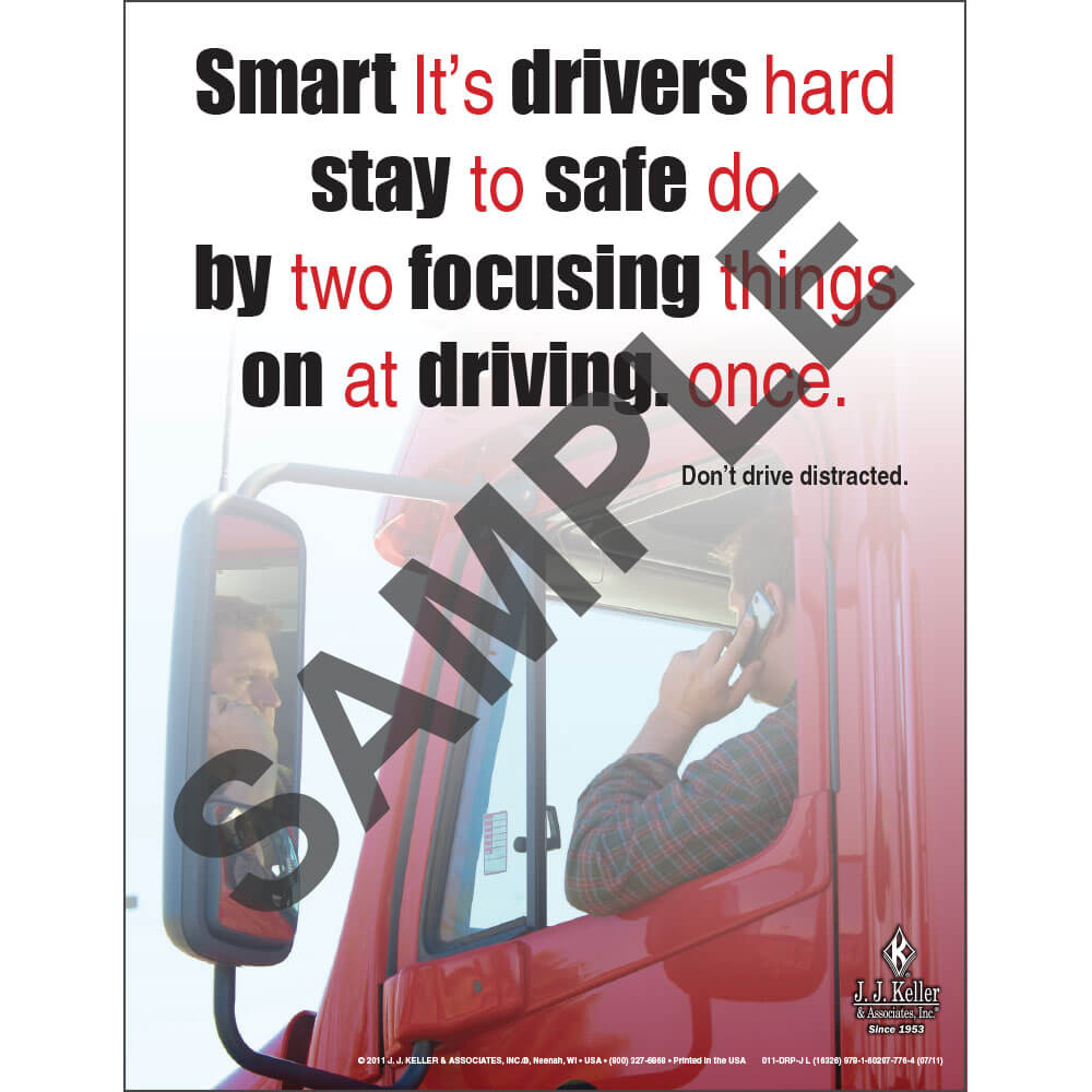 Distracted Driving, Transportation Safety Poster