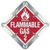 Flip Placard - Flammable Gas Non Flammable Gas Oxygen