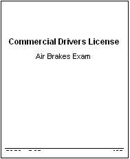 Air Brakes Exam