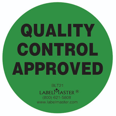 Quality Control Approved - Label