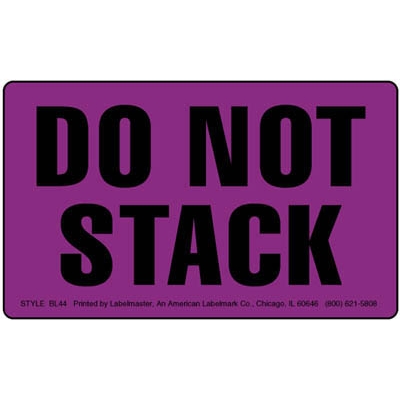 Do Not Stack - Label