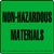 Non Hazardous Materials Label