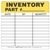 Inventory Part Number Label