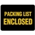 Packing List Enclosed Label