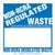 Non RCRA Regulated Waste Label Blank Half Open Box - Paper