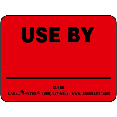 Use By Label