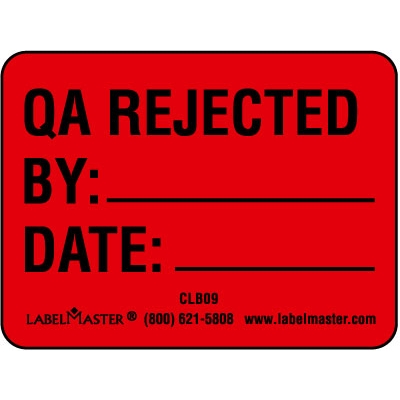 QA Rejected - Label