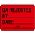QA Rejected - Label
