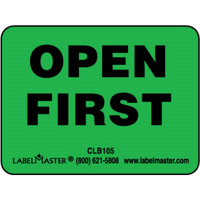 Open First - Label