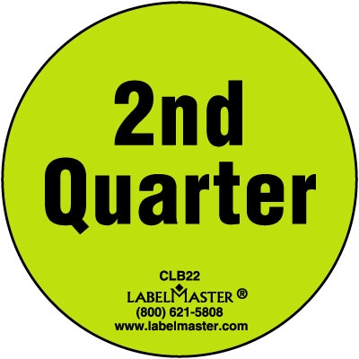 Second 2nd Quarter Label