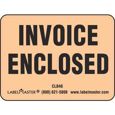 Invoice Enclosed Label