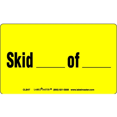 Skid of Label