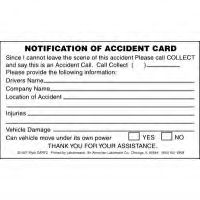 Notification of Accident Card