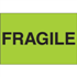 2" x 3" - Fragile Fluorescent Green Labels
