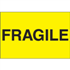 2" x 3" Fragile Fluorescent Yellow Labels