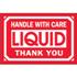 3" x 5" Handle With Care Liquid Thank You Labels 500ct roll