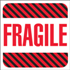 4" x 4" Fragile Labels