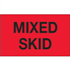 3" x 5" Mixed Skid Fluorescent Red Labels