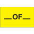 3" x 5" _ Of _ Fluorescent Yellow Labels 500ct roll