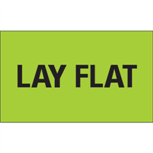3" x 5" Lay Flat Fluorescent Green Labels