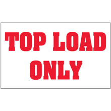 3" x 5" Top Load Only Labels