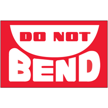 3" x 5" Do Not Bend Labels 500ct Roll